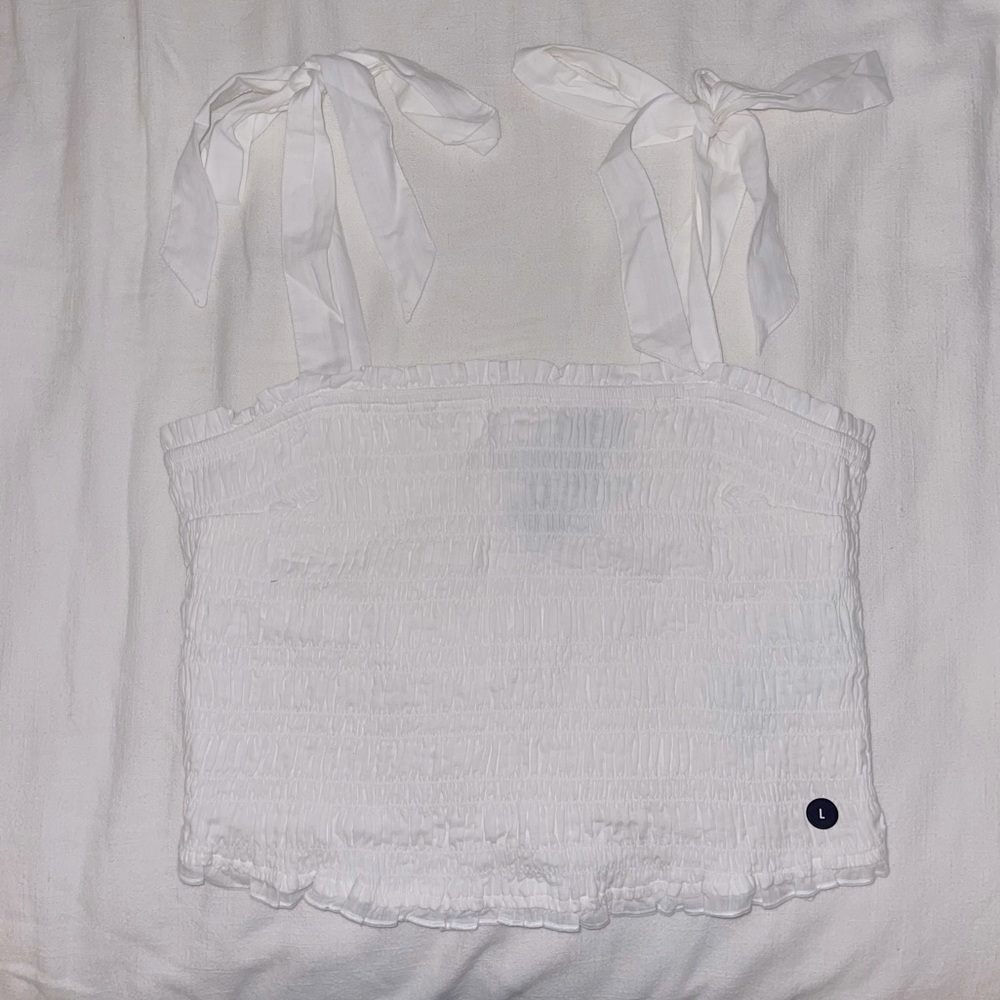 NWT Abercrombie Smocked Tie Strap Tank